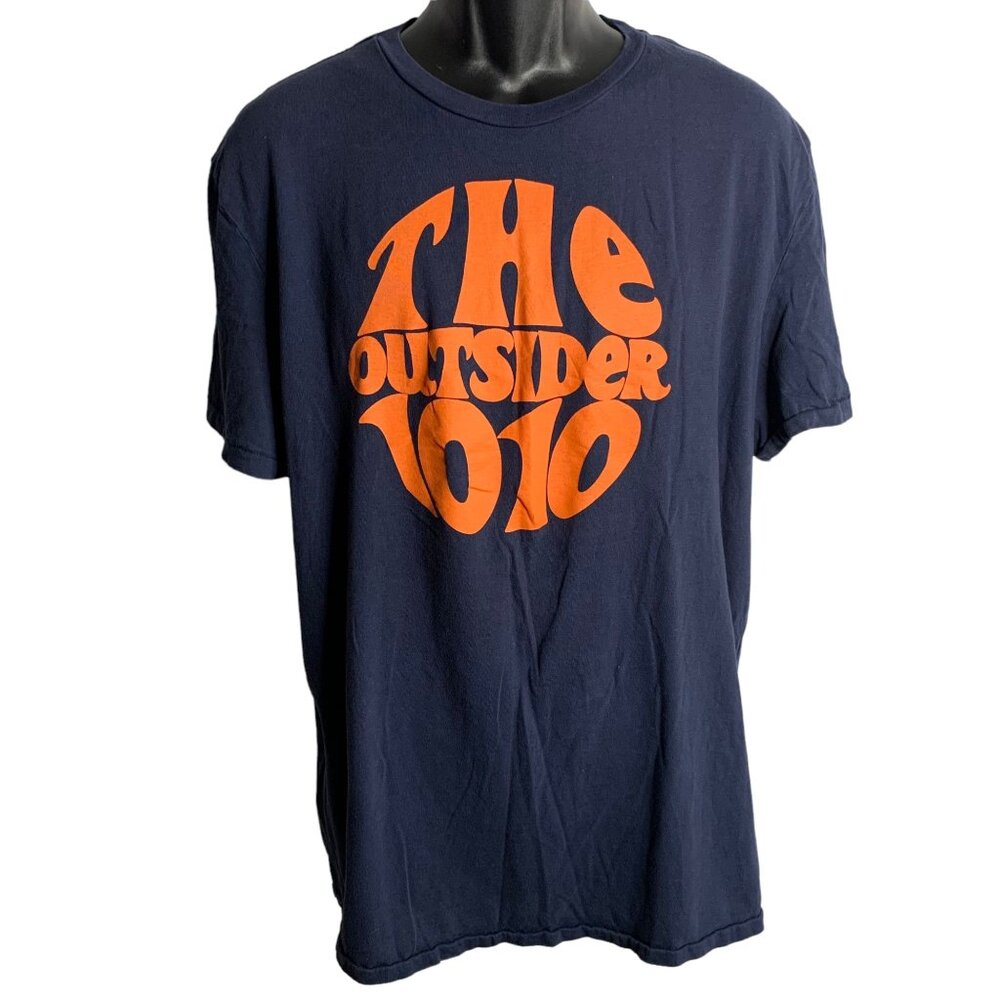 The Outsider 1010 Alternative Crewneck T Shirt XL Blue Short Sleeves Graphic